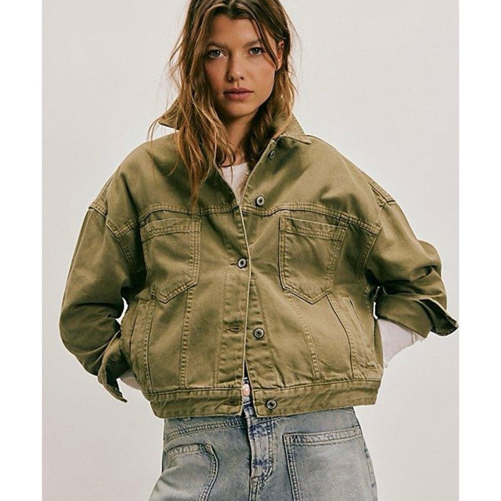Free People Opal Swing Denim Jacket